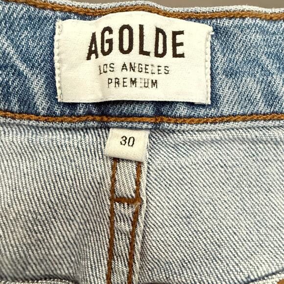 AGOLDE 90's Pinch Waist High Rise Straight Jeans Women's Size 30 A095C-1046 - Picture 4 of 7